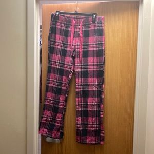 $3 freebie// Pink Plaid Pajama Pants